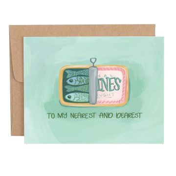 Nearest And Dearest Sardine Friendship Greeting Card